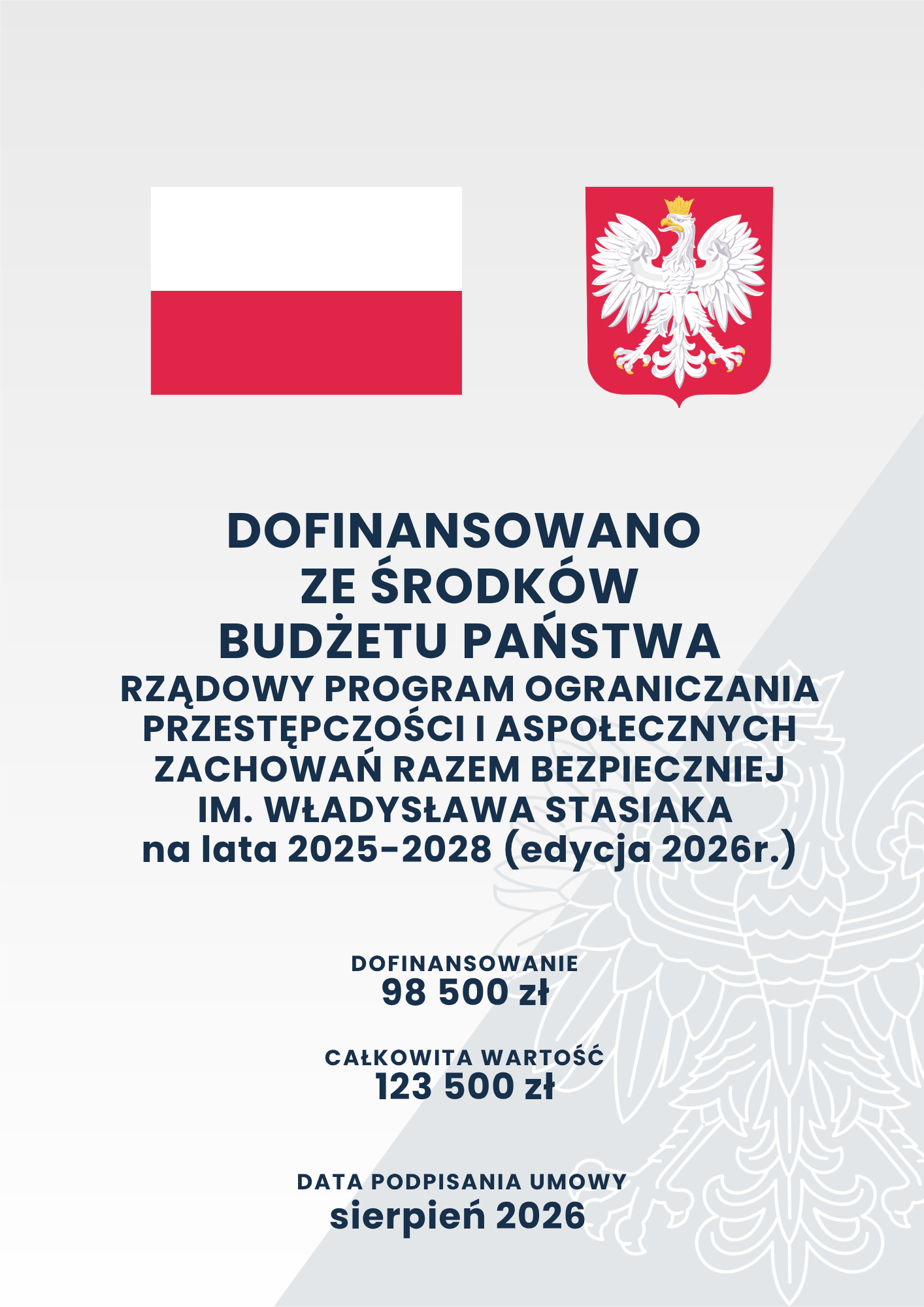 Plakat Rządowego Programu Razem Bezpieczniej 
